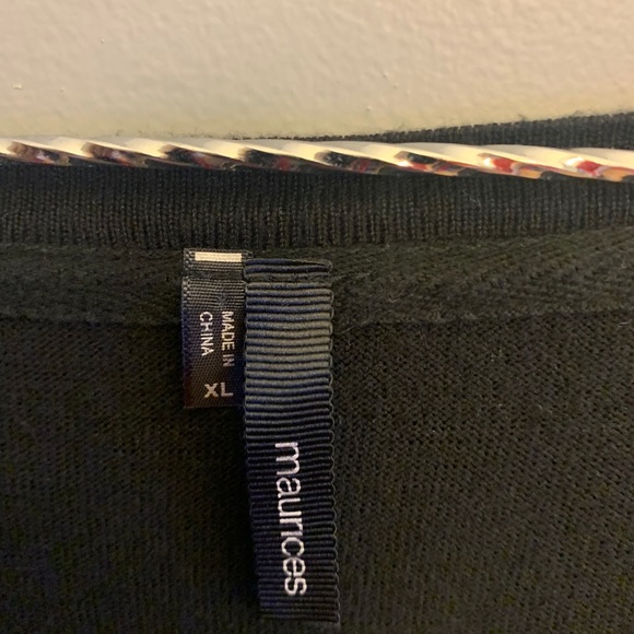 Black button up cardigan, Xl - Picture 5 of 6